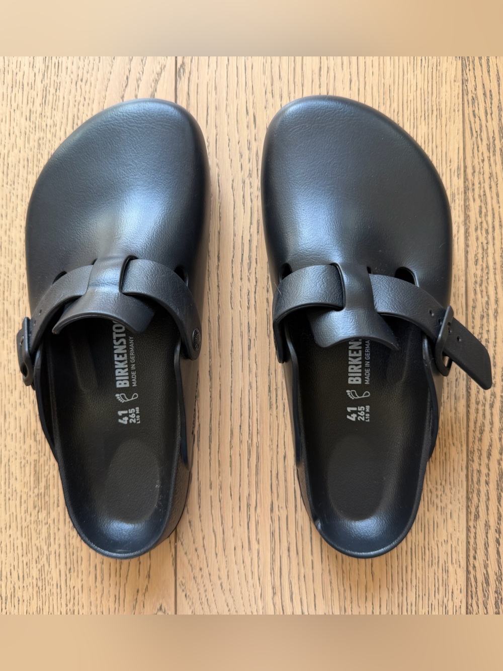 Birkenstock Black Boston Essentials EVA Clogs Size 41 (Men 8-8.5, Women 10-10.5)